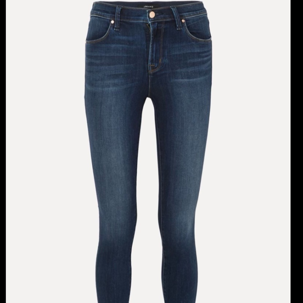 Jbrand dark skinny mid rise